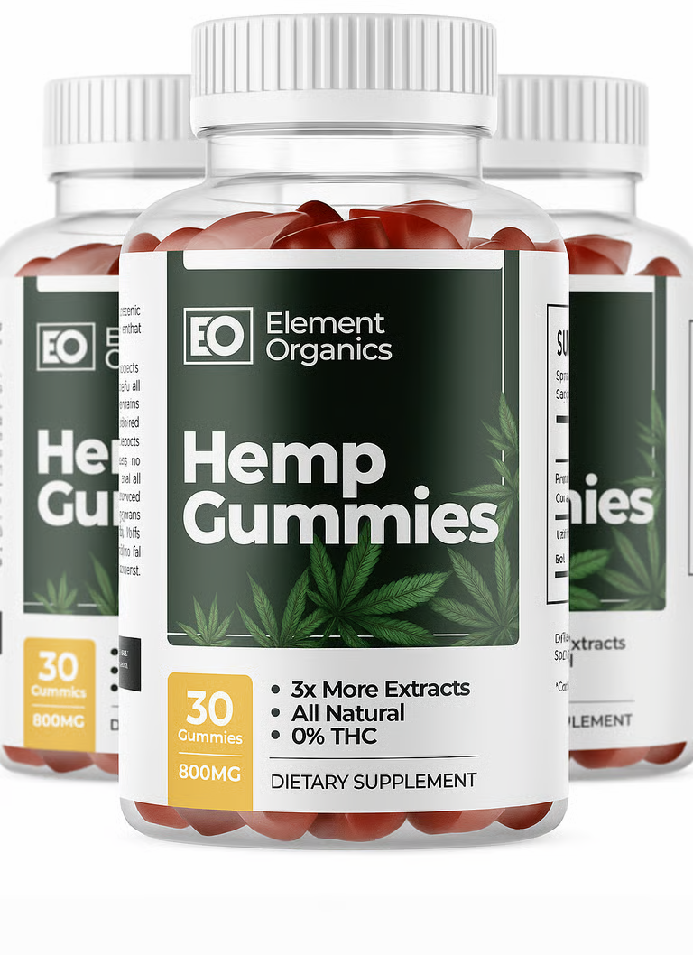 Element Organics Hemp Gummies Bottles